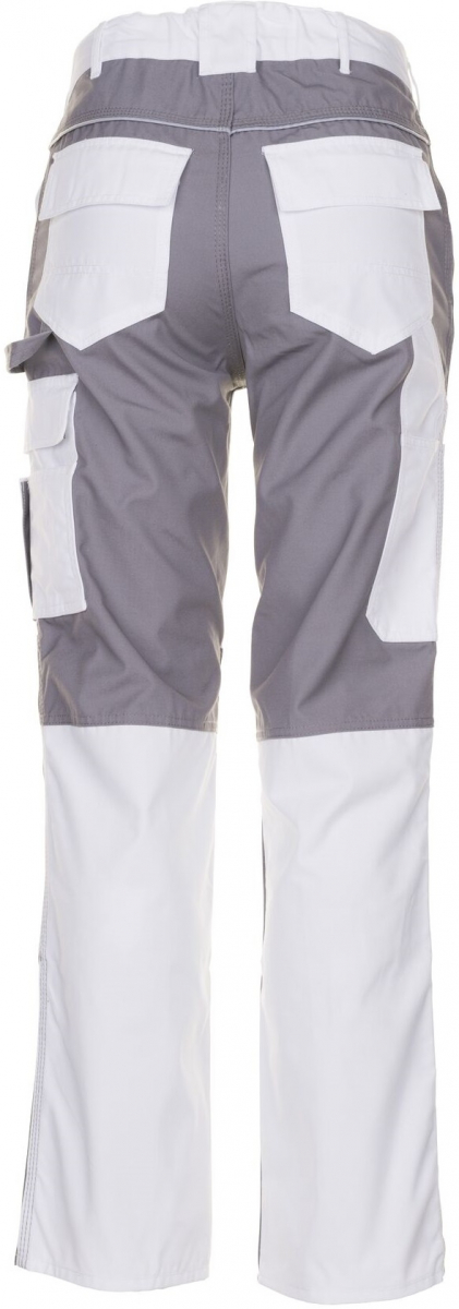 PLANAM-Workwear, Maler-Arbeits-Bund-Hose MG Plaline, weiß/zink