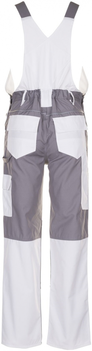 PLANAM-Workwear, Maler-Arbeits-Berufs-Latz-Hose, MG Plaline, weiß/zink