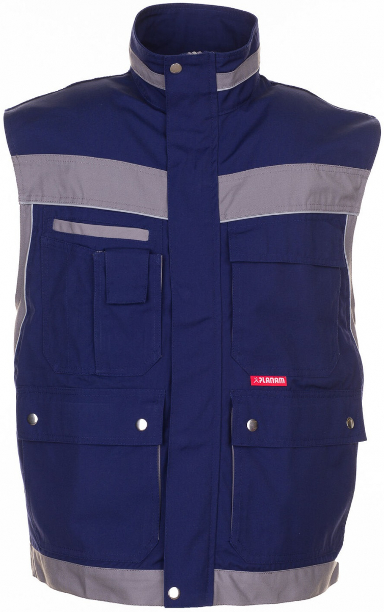 PLANAM-Workwear, Arbeitsweste MG Plaline marine/zink