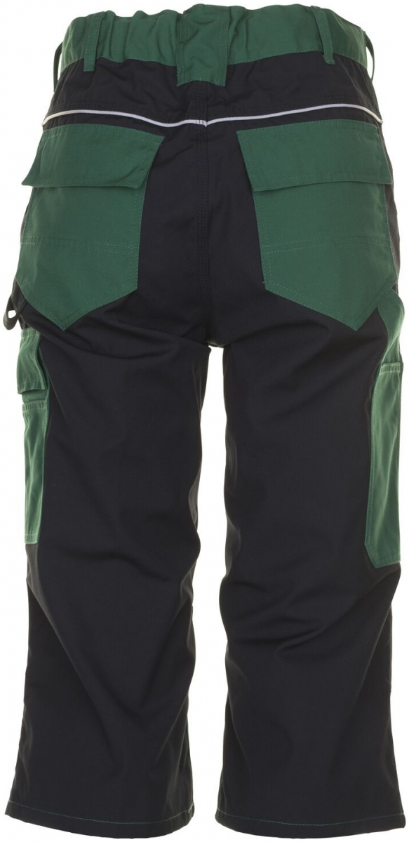 PLANAM-Workwear, Arbeits-Berufs-Bund-Hose, 3/4 Hose, Plaline, 280 g/m², grün/schwarz