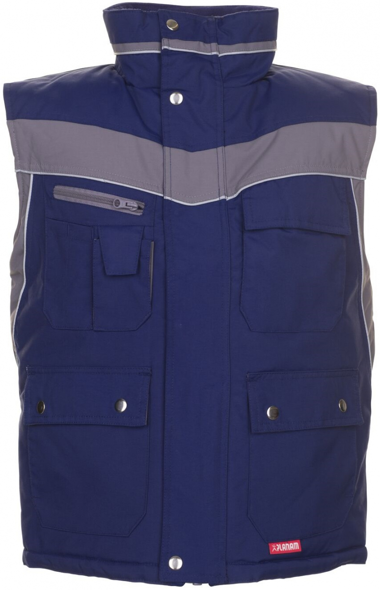 PLANAM-Workwear, Winter-Weste Plaline marine/zink