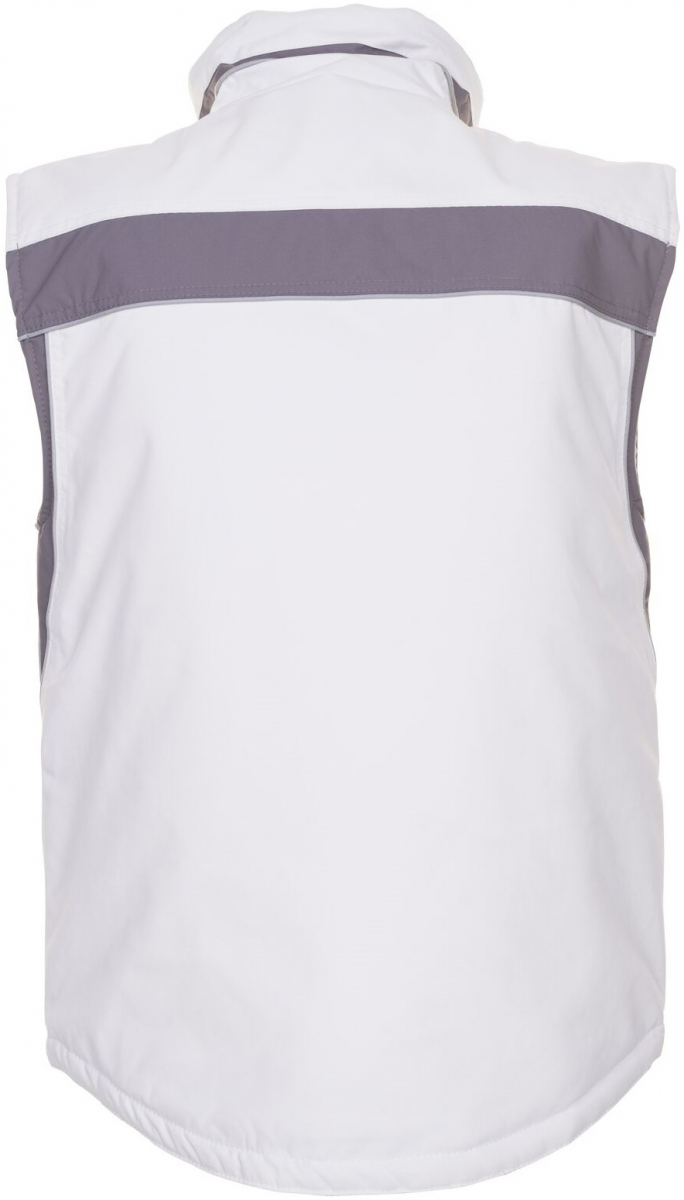 PLANAM-Workwear, Maler-Winter-Arbeits-Weste, Plaline, weiß/zink