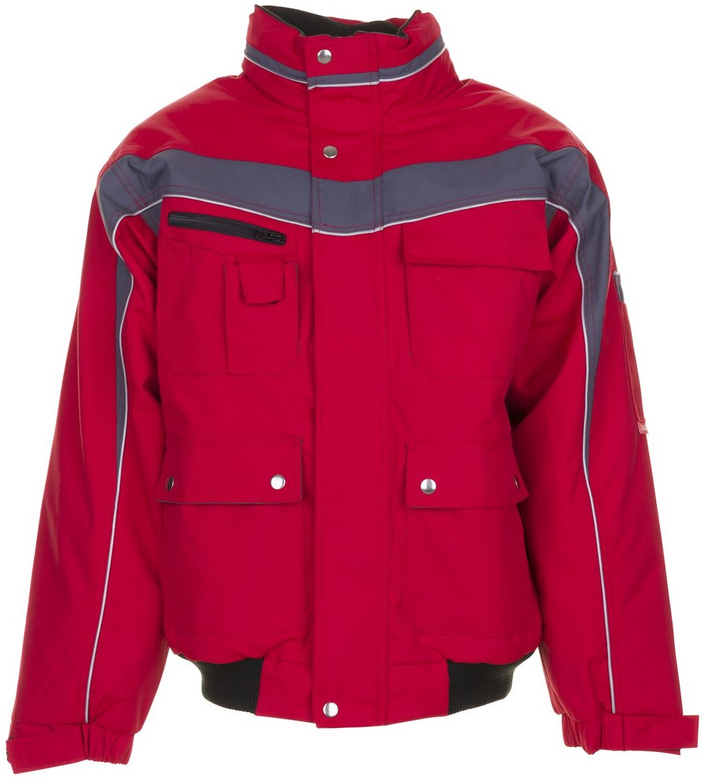 PLANAM-Workwear, Winter-Blouson Plaline rot/schiefer