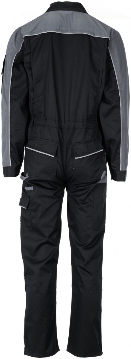 PLANAM-Workwear, Rallyekombi, Highline, 285 g/m, Arbeits-Berufs-Overall, schwarz/schiefer/zink