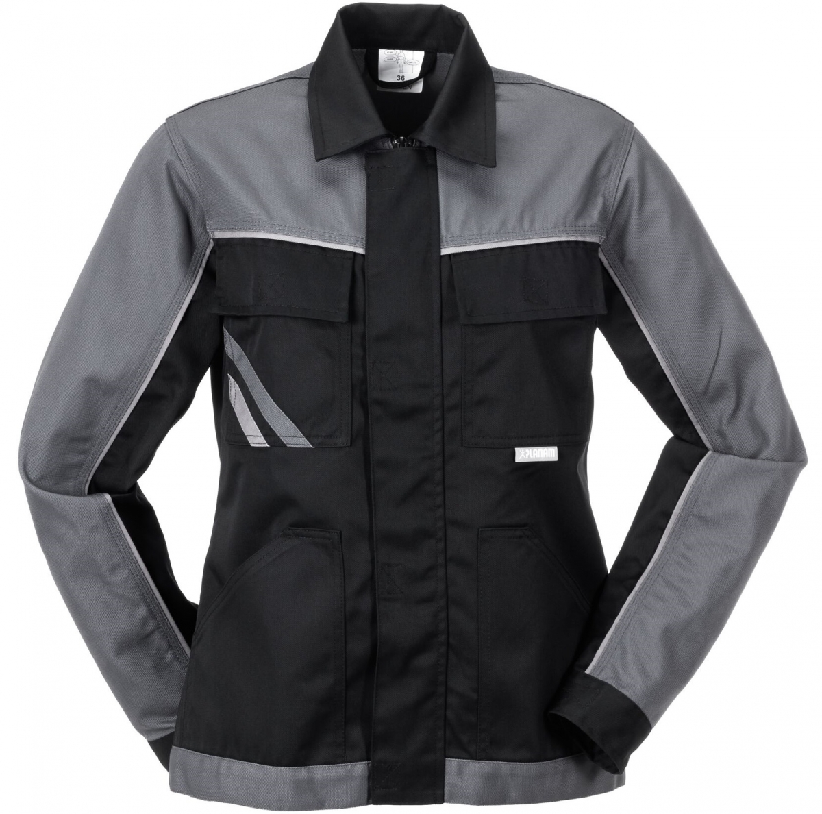 PLANAM-Workwear, Damen-Bundjacke, Highline, 285 g/m, schwarz/schiefer/zink