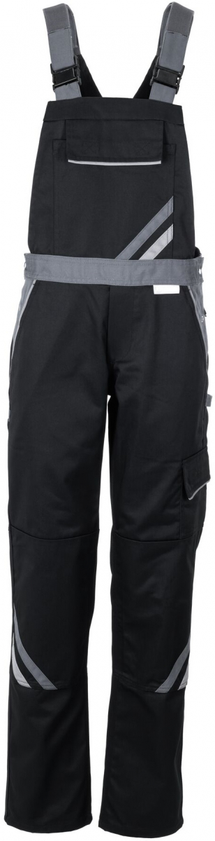 PLANAM-Workwear, Damen-Latzhose, Highline, 285 g/m², schwarz/schiefer/zink