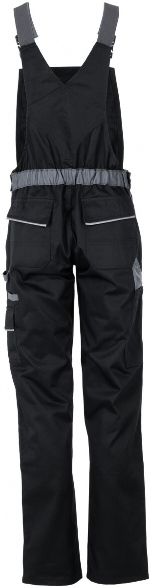 PLANAM-Workwear, Damen-Latzhose, Highline, 285 g/m², schwarz/schiefer/zink