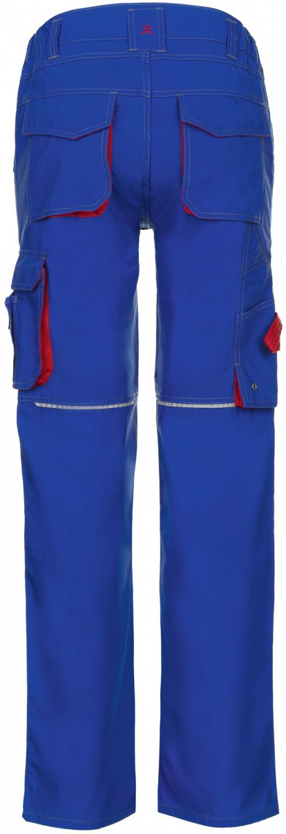 PLANAM-Workwear, Basalt-Arbeits-Berufs-Bund-Hose, kornblau/rot