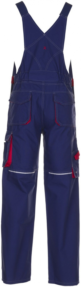 PLANAM-Workwear, Arbeits-Berufs-Latz-Hose, Basalt marine/rot