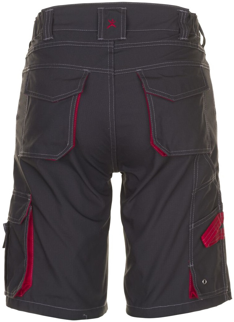 PLANAM-Workwear, Arbeits-Berufs-Shorts, Basalt, 260 g/m², anthrazit/rot