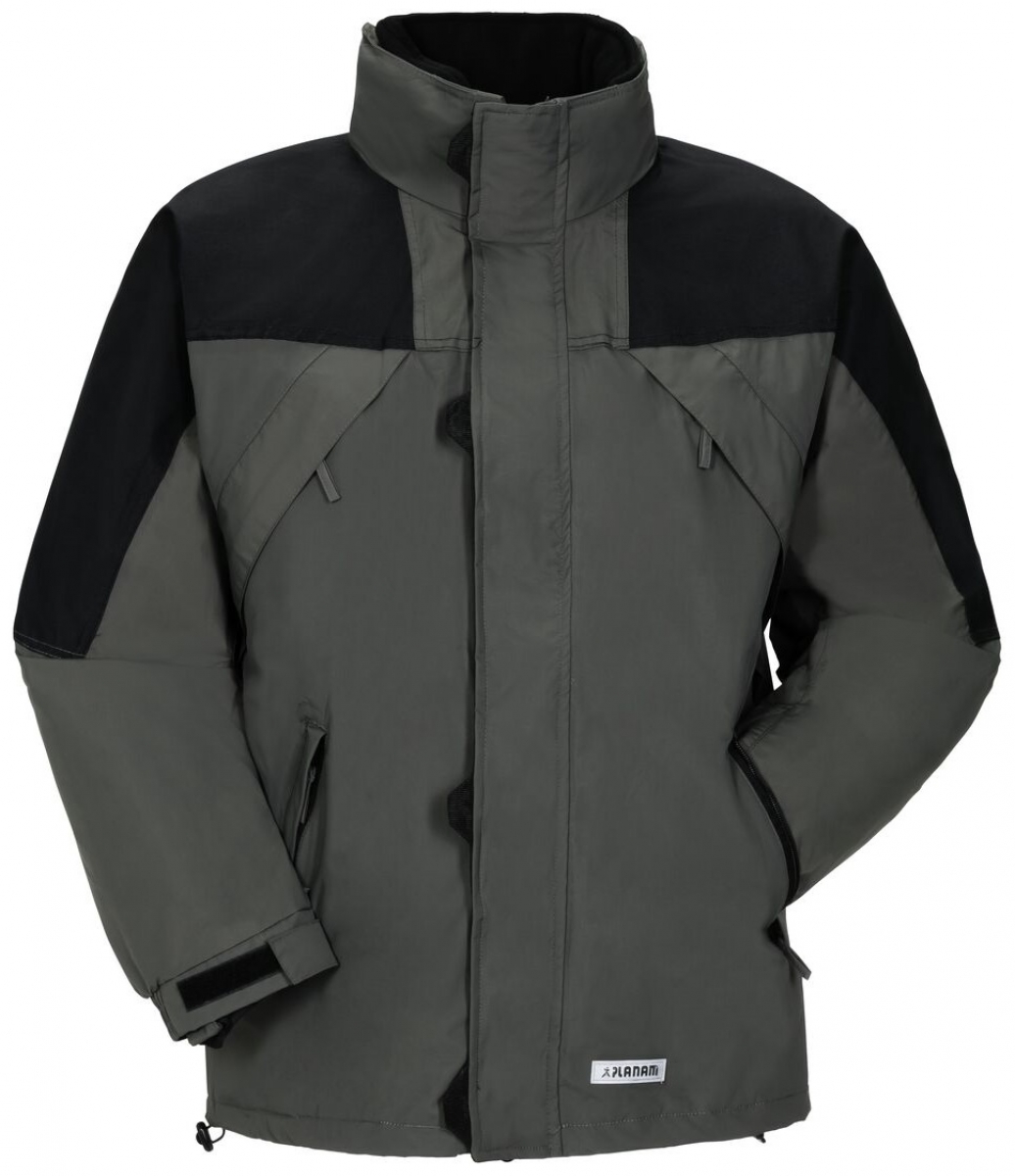 PLANAM-Workwear, Winter-Jacke Redwood zink/schwarz