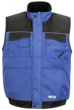 PLANAM-Workwear, Winter-Weste Dust royalblau/schwarz