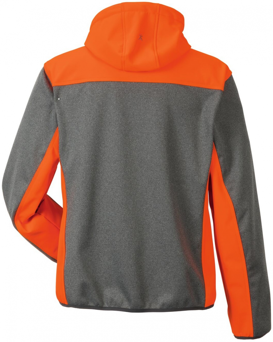 PLANAM-Workwear, Softshelljacke, Kontrast, 370 g/m, grau/orange