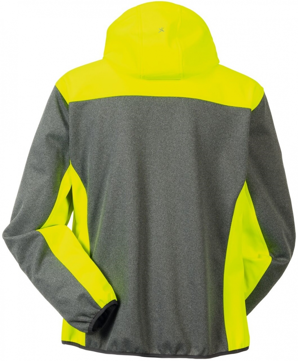 PLANAM-Workwear, Softshelljacke, Kontrast, 370 g/m, grau/gelb