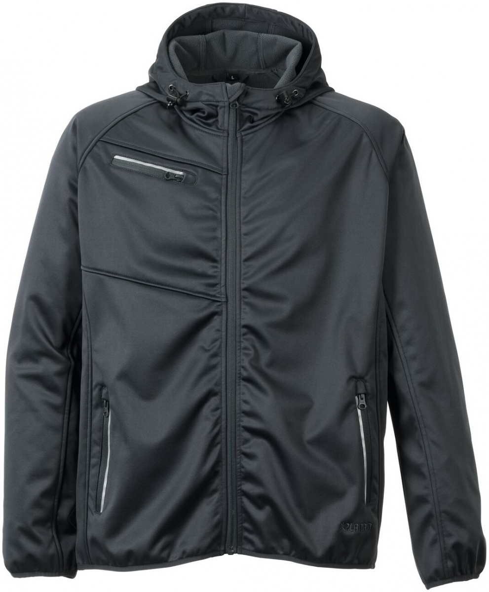 PLANAM-Workwear, Softshelljacke, Fog, 290 g/m², grau