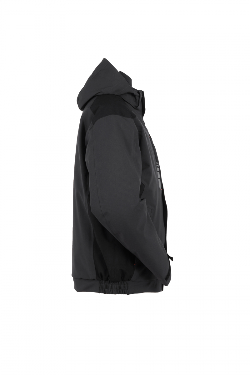 Planam-Outdoor Moto Winterjacke grau/schwarz