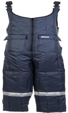 PLANAM-Workwear, Kälte-Schutz, Kühlhaus-Arbeits-Berufs-Latz-Hose, marine