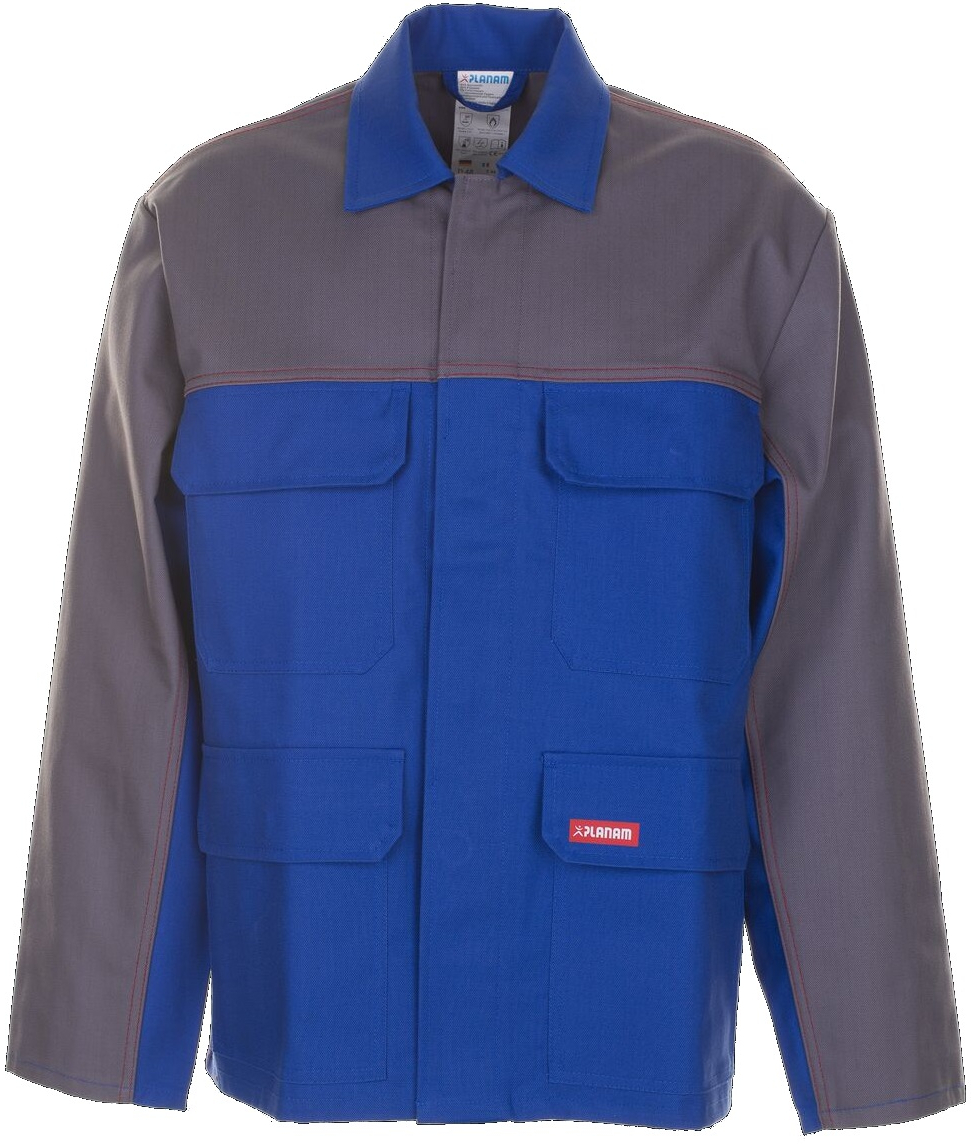 PLANAM-Schweier-Schutz, Schweierjacke, Arbeits-Schutz-Jacke, Major Protect 2lagig kornblau/grau