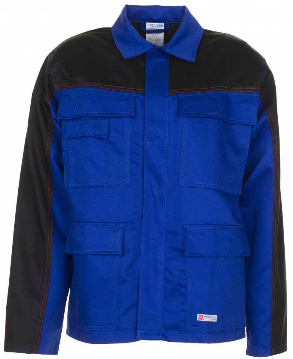PLANAM-Workwear, Arbeits-Berufs-Bund-Jacke, Weld Shield kornblau/schwarz