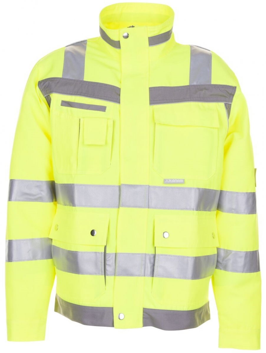 PLANAM-Warnschutz, Warn-Schutz-Jacke, Blouson, Plaline,  290 g/m, gelb/zink
