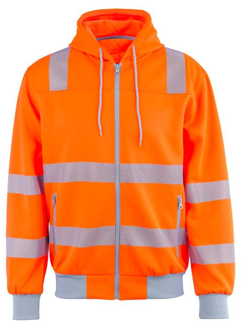 PLANAM-Norit-Warnschutz-Hoody, orange/zink