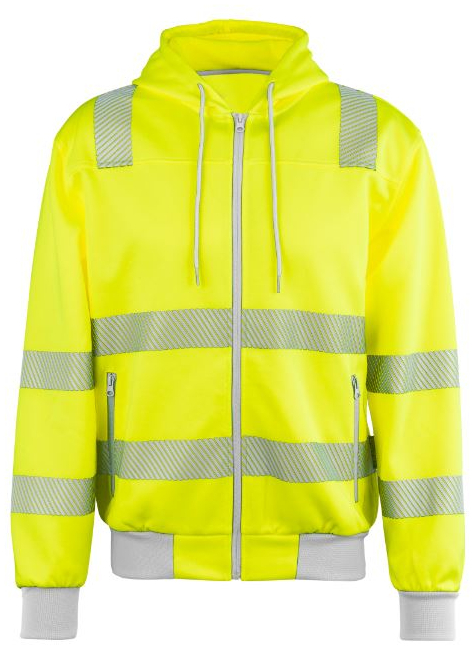 PLANAM-Norit-Warnschutz-Hoody, gelb/zink