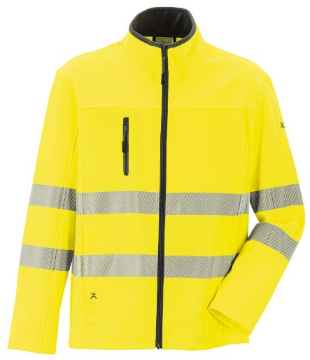 PLANAM-Norit-Warnschutz-Herren Hybridjacke, gelb