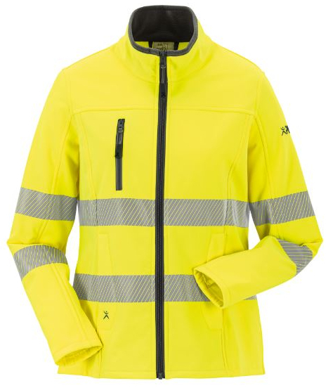 PLANAM-Norit-Warnschutz-Damen Hybridjacke, gelb