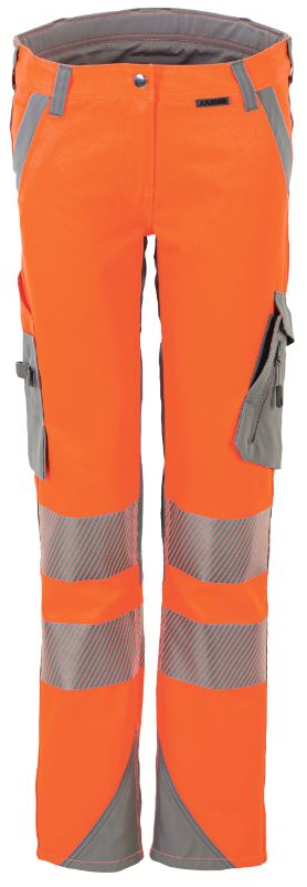 PLANAM-Norit-Warnschutz-Damen Bundhose, orange/zink