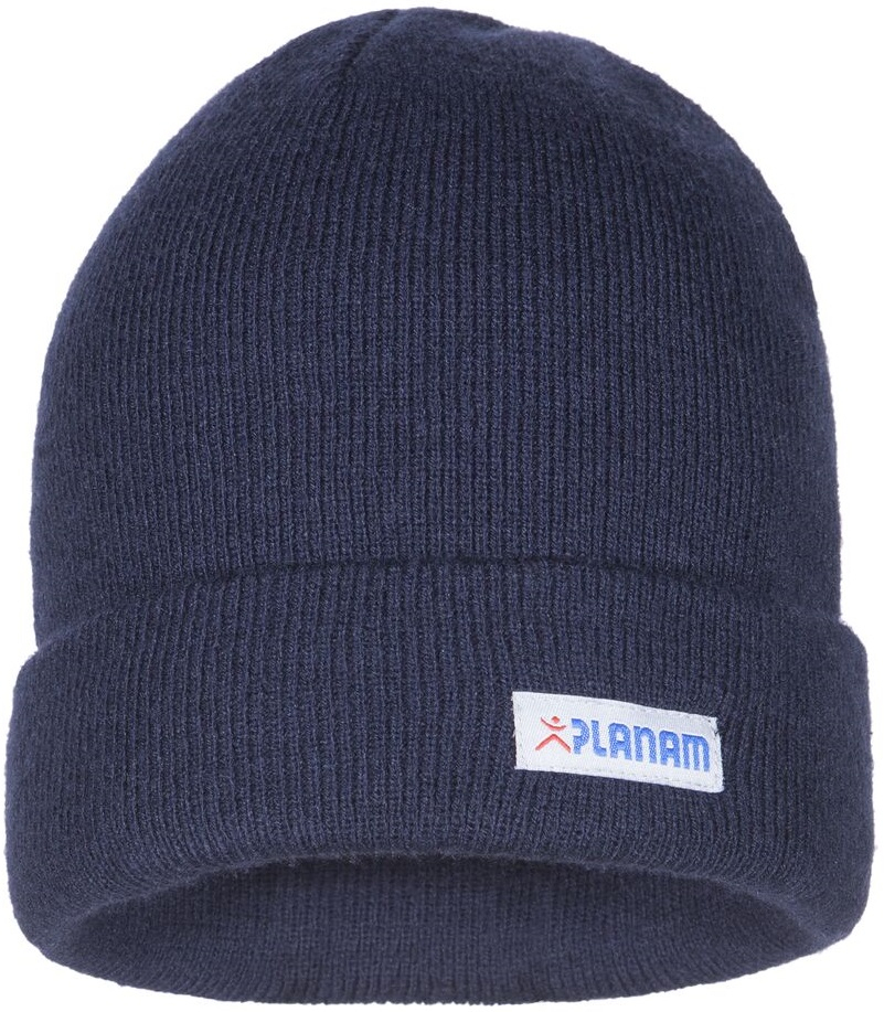 PLANAM-Workwear, Strickmütze mit Umschlag, marine