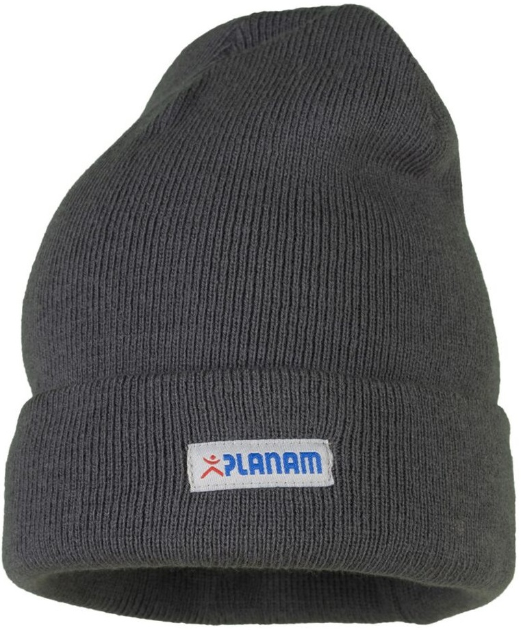 PLANAM-Workwear, Strickmütze mit Umschlag, schiefer