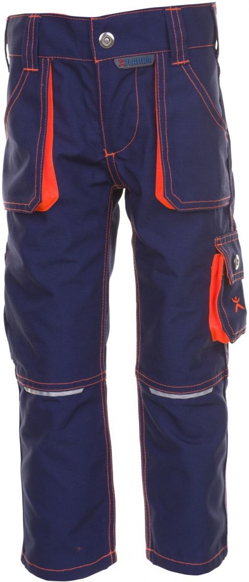 PLANAM-Workwear, Junior Bundhose, 260 g/m, marine/orange