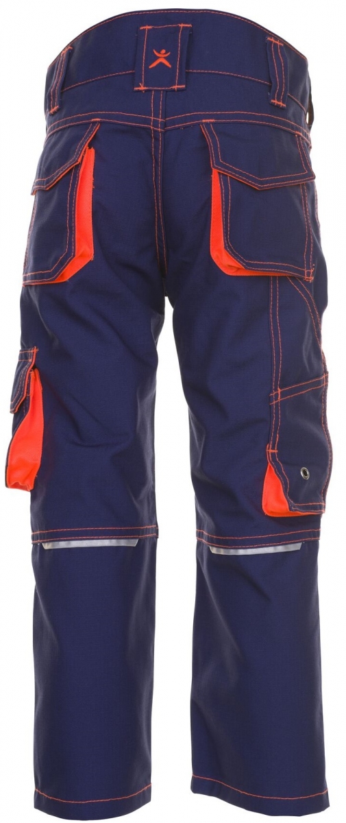 PLANAM-Workwear, Junior Bundhose, 260 g/m, marine/orange