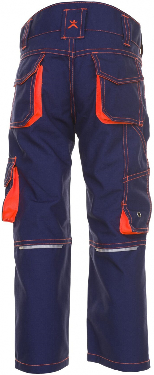 PLANAM-Workwear, Junior Bundhose, 260 g/m, marine/orange