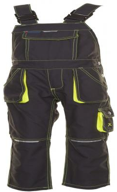 PLANAM-Workwear, Junior Latzhose, 260 g/m, anthrazit/gelb