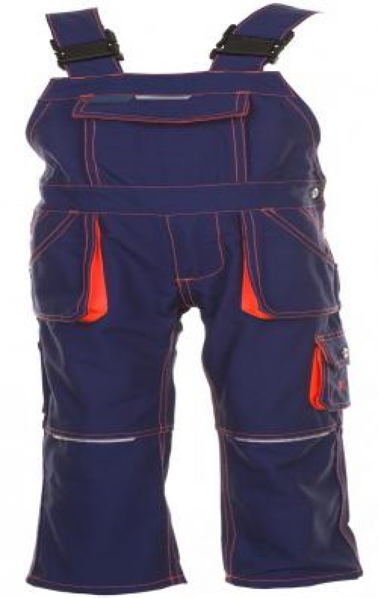 PLANAM-Workwear, Junior Latzhose, 260 g/m, marine/orange
