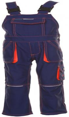 PLANAM-Workwear, Junior Latzhose, 260 g/m², marine/orange