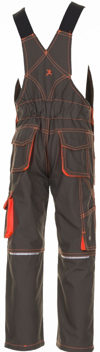 PLANAM-Workwear, Junior Latzhose, 260 g/m, oliv/orange