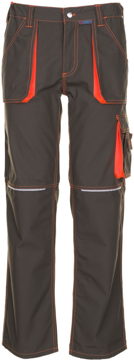 PLANAM-Workwear, Arbeits-Berufs-Bund-Hose, Basalt Neon, 260 g/m², oliv/orange