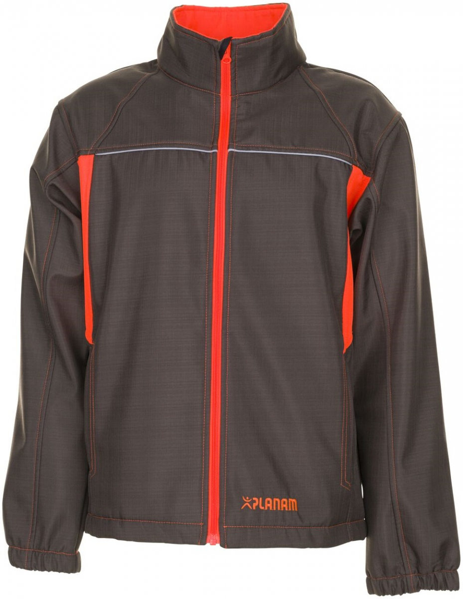 PLANAM-Workwear, Softshell-Jacke, Basalt Neon, oliv/orange