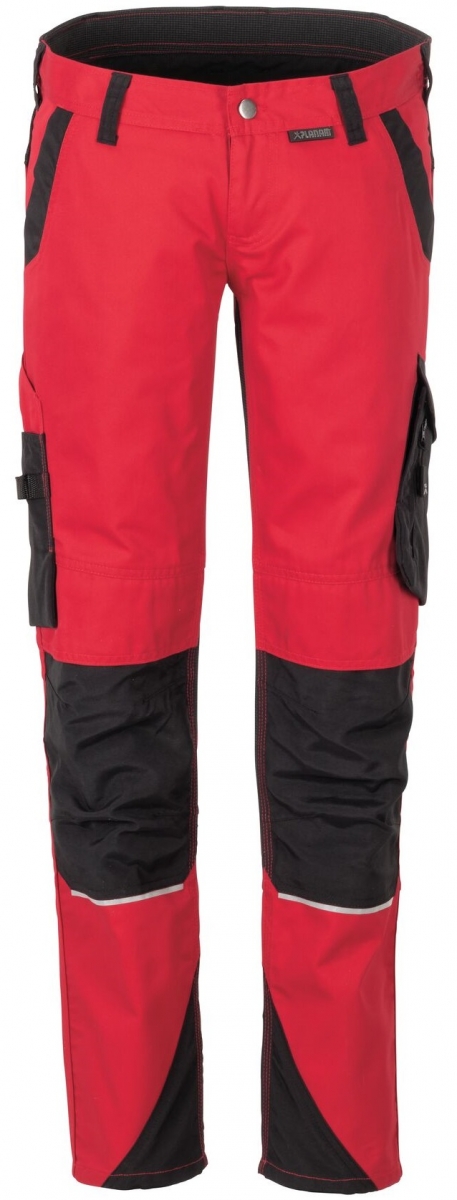 PLANAM-Workwear, Damen-Bundhose, Norit, 245 g/m, rot/schwarz
