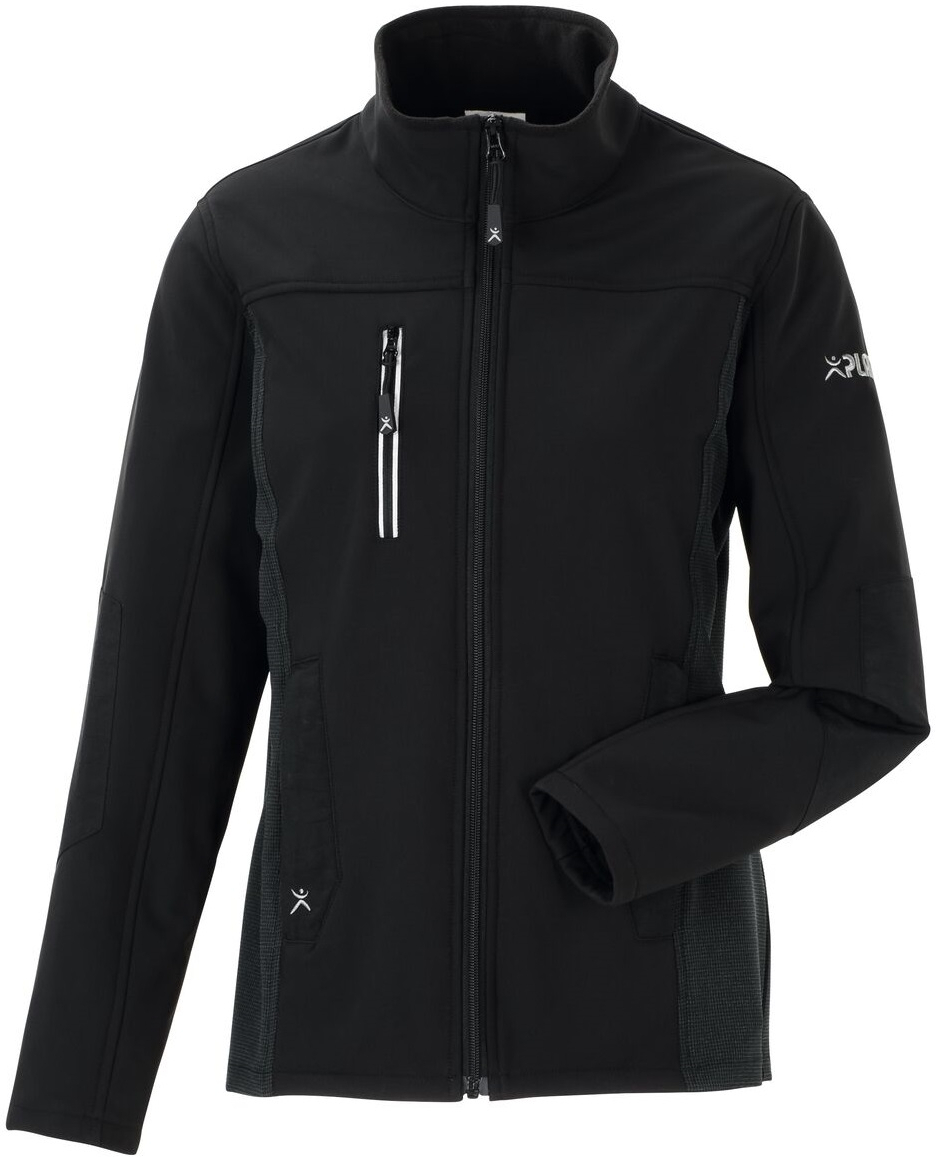PLANAM-Workwear, Damen-Pure-Softshelljacke, Norit, 260 g/m², schwarz/schwarz