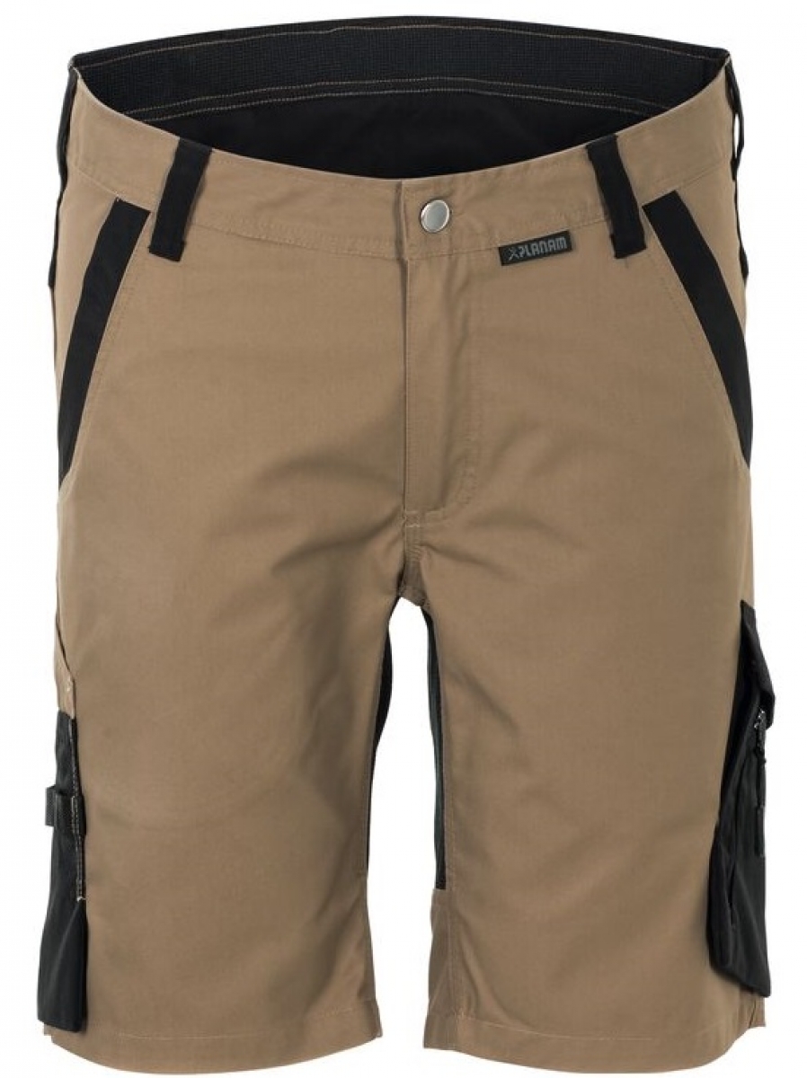 PLANAM-Workwear, Herren-Shorts, Norit, 245 g/m, sand/schwarz
