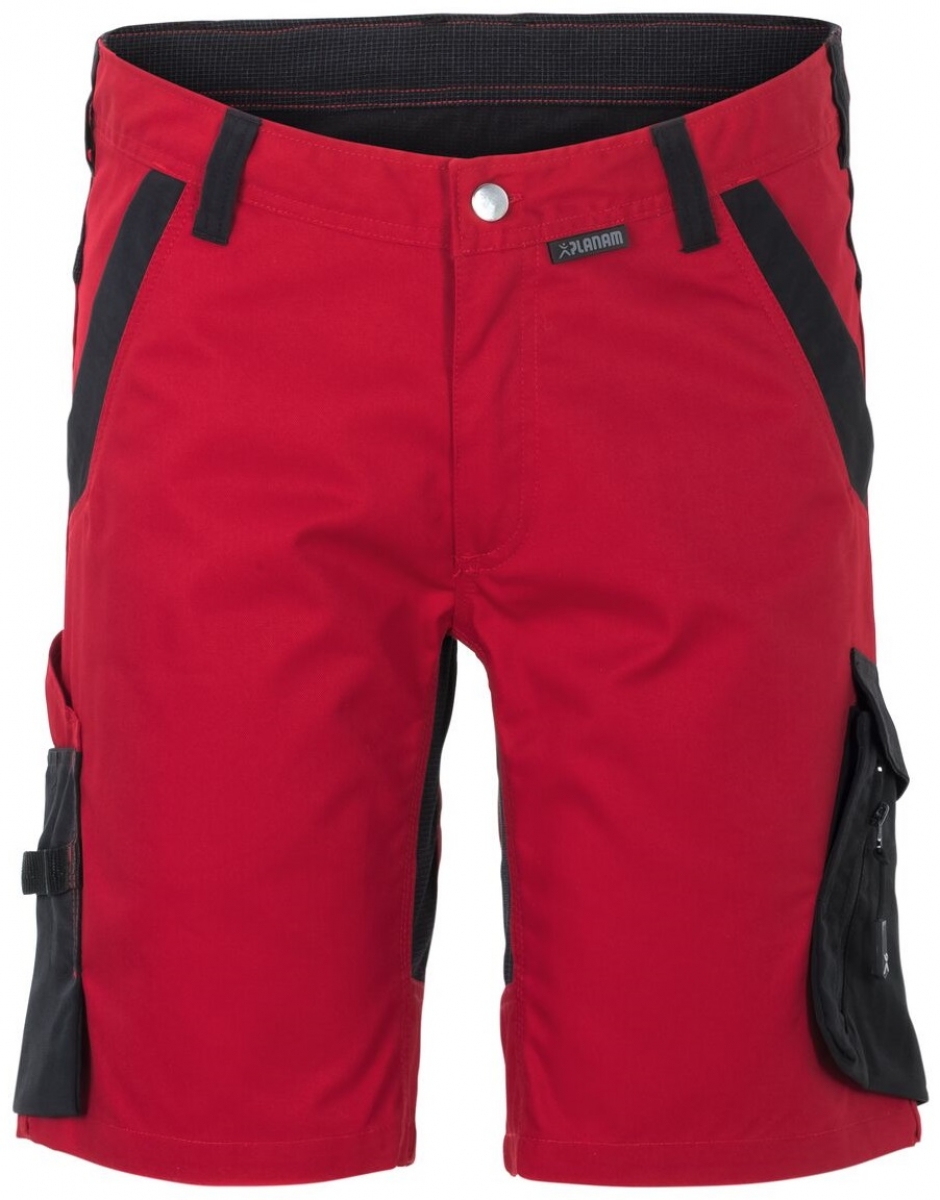 PLANAM-Workwear, Herren-Shorts, Norit, 245 g/m, rot/schwarz