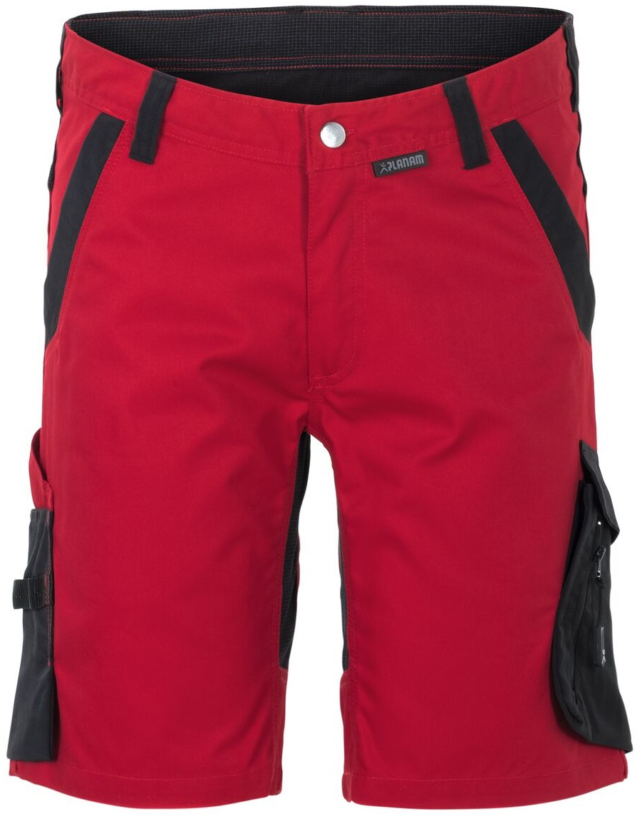 PLANAM-Workwear, Herren-Shorts, Norit, 245 g/m, rot/schwarz