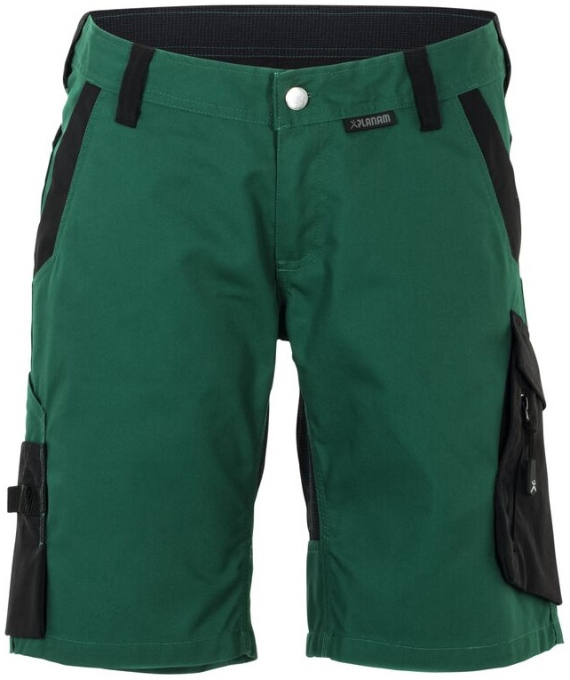 PLANAM-Workwear, Damen-Shorts, Norit, 245 g/m², grün/schwarz