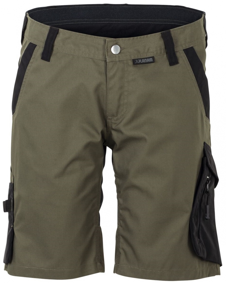PLANAM-Workwear, Damen-Shorts, Norit, 245 g/m, oliv/schwarz