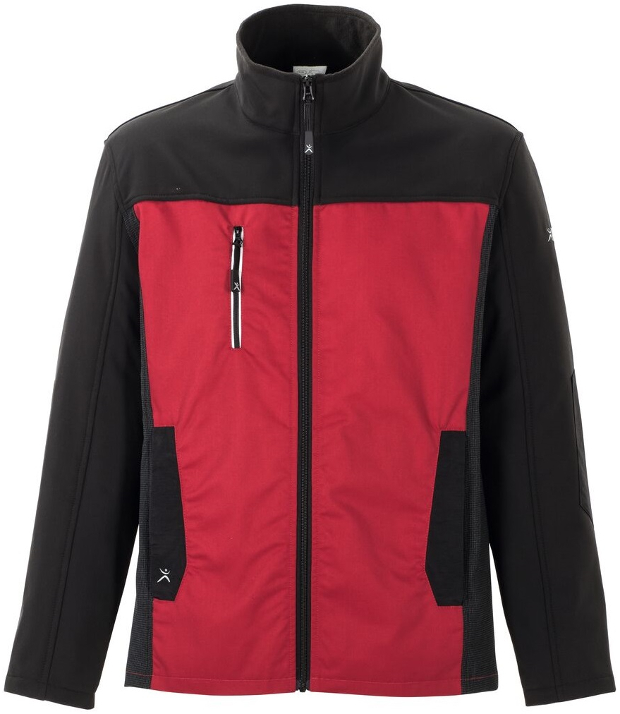 PLANAM-Workwear, Hybridjacke, Norit, 245 g/m², rot/schwarz