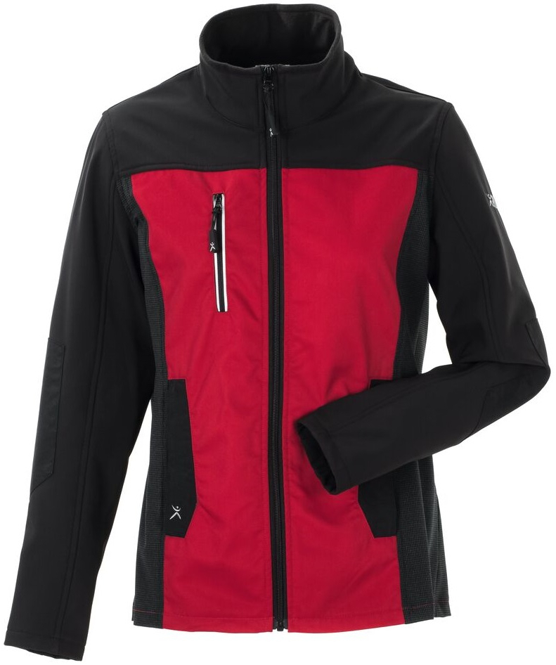 PLANAM-Workwear, Damen-Hybridjacke, Norit, 245 g/m, rot/schwarz