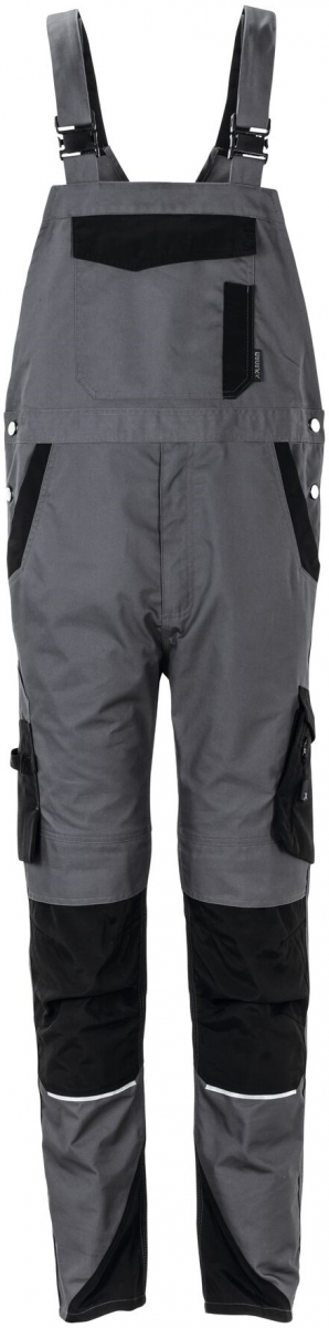 PLANAM-Workwear, Latzhose, Norit, 245 g/m², schiefer/schwarz